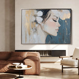 Portrait 184 Canvas Art 60 x 40 cm / Black
