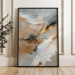 Abstract 1840 Canvas Art 60 x 40 cm / Black