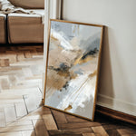Abstract 1840 Canvas Art 60 x 40 cm / Black