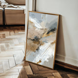 Abstract 1840 Canvas Art 60 x 40 cm / Black