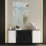 Abstract 1841 Canvas Art 60 x 40 cm / Black