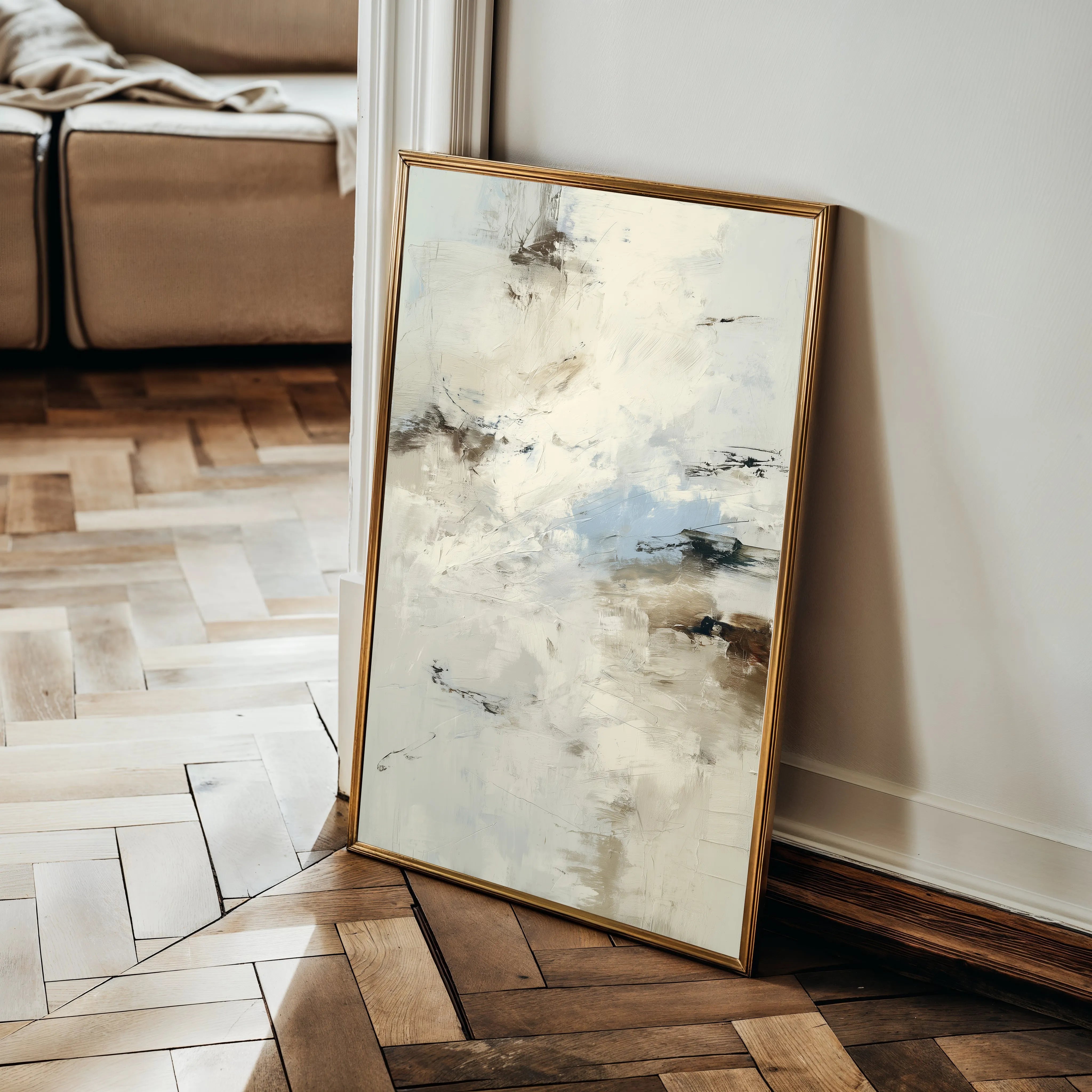 Abstract 1842 Canvas Art 60 x 40 cm / Black