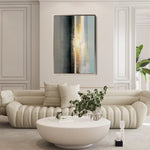 Abstract 1843 Canvas Art 60 x 40 cm / Black
