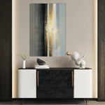 Abstract 1843 Canvas Art 60 x 40 cm / Black
