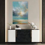 Abstract 1845 Canvas Art 60 x 40 cm / Black