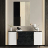 Abstract 1846 Canvas Art 60 x 40 cm / Black