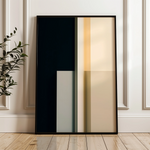 Abstract 1847 Canvas Art 60 x 40 cm / Black