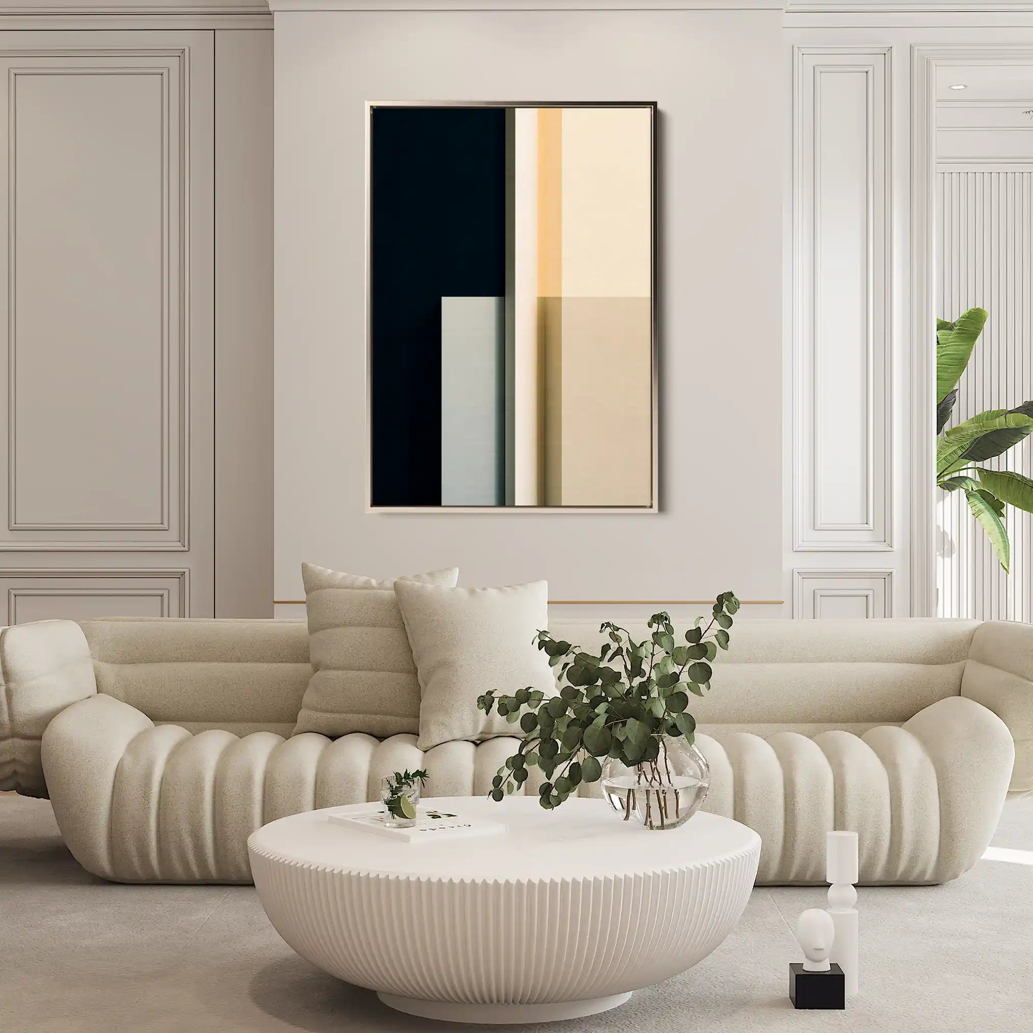 Abstract 1847 Canvas Art 60 x 40 cm / Black