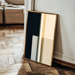 Abstract 1847 Canvas Art 60 x 40 cm / Black