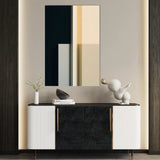 Abstract 1847 Canvas Art 60 x 40 cm / Black