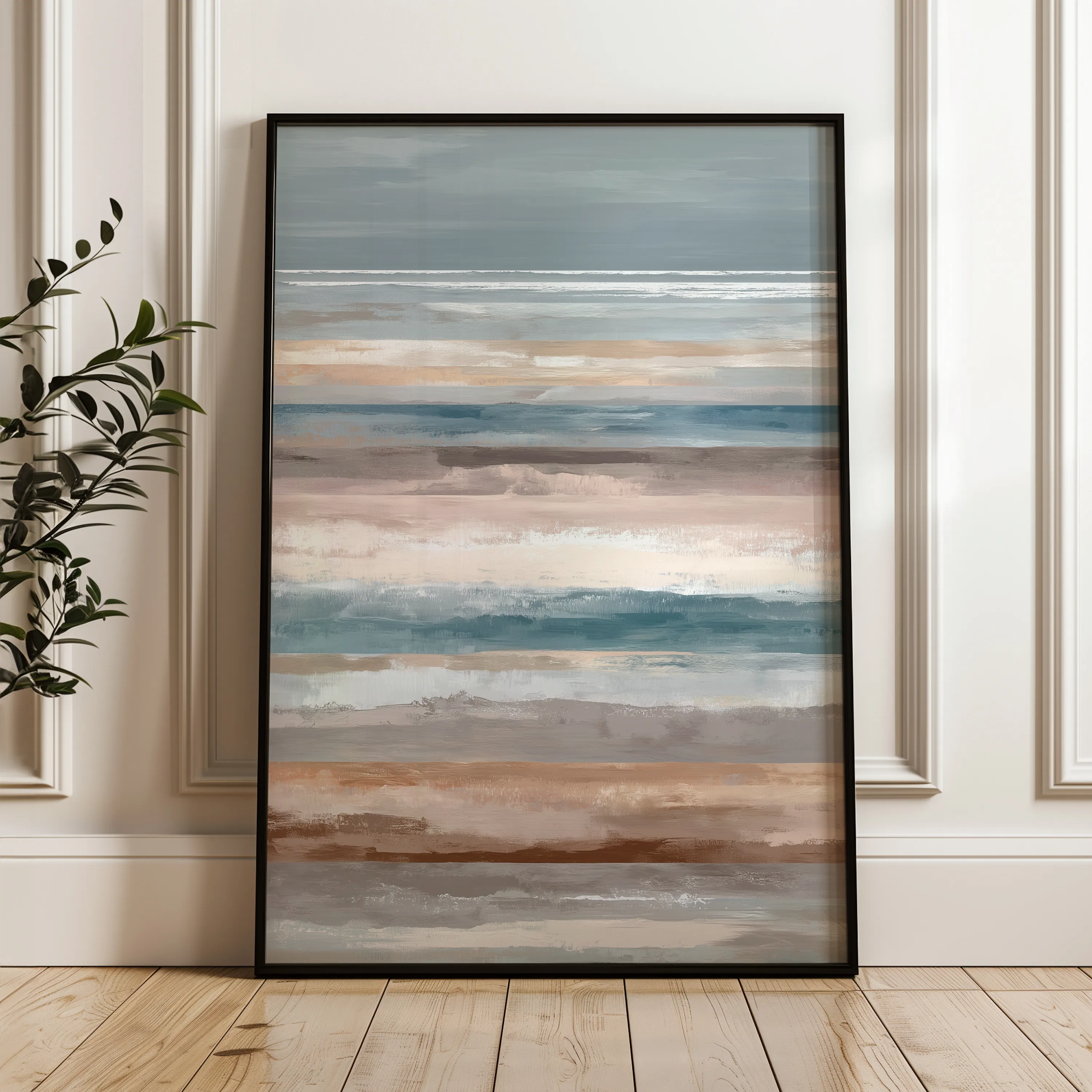 Abstract 1848 Canvas Art 60 x 40 cm / Black