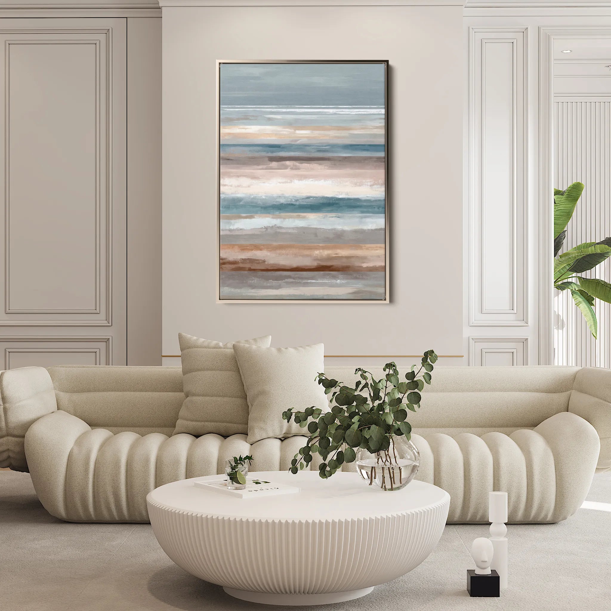 Abstract 1848 Canvas Art 60 x 40 cm / Black