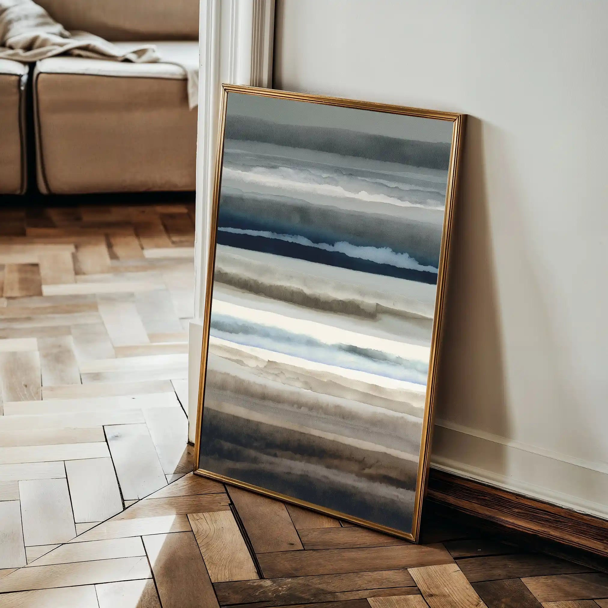Abstract 1849 Canvas Art 60 x 40 cm / Black