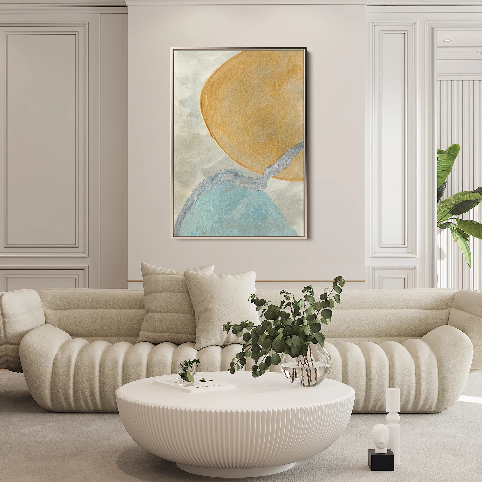 Abstract 185 Canvas Art 60 x 40 cm / Black
