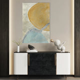 Abstract 185 Canvas Art 60 x 40 cm / Black