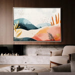 Boho 185 Canvas Art 60 x 40 cm / Black