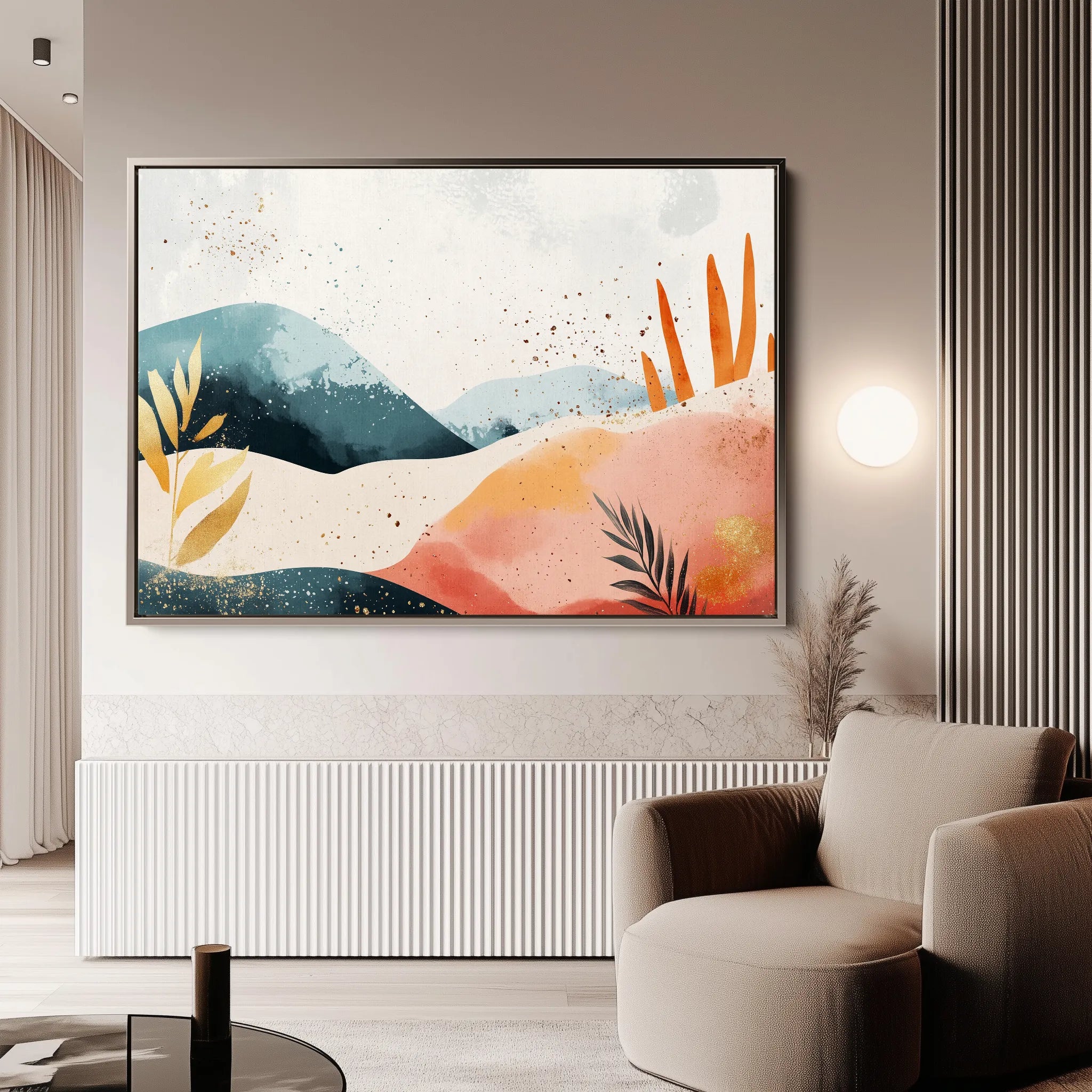 Boho 185 Canvas Art 60 x 40 cm / Black