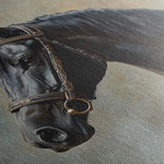 Horses 185 Canvas Art 60 x 40 cm / Black