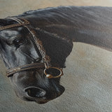 Horses 185 Canvas Art 60 x 40 cm / Black