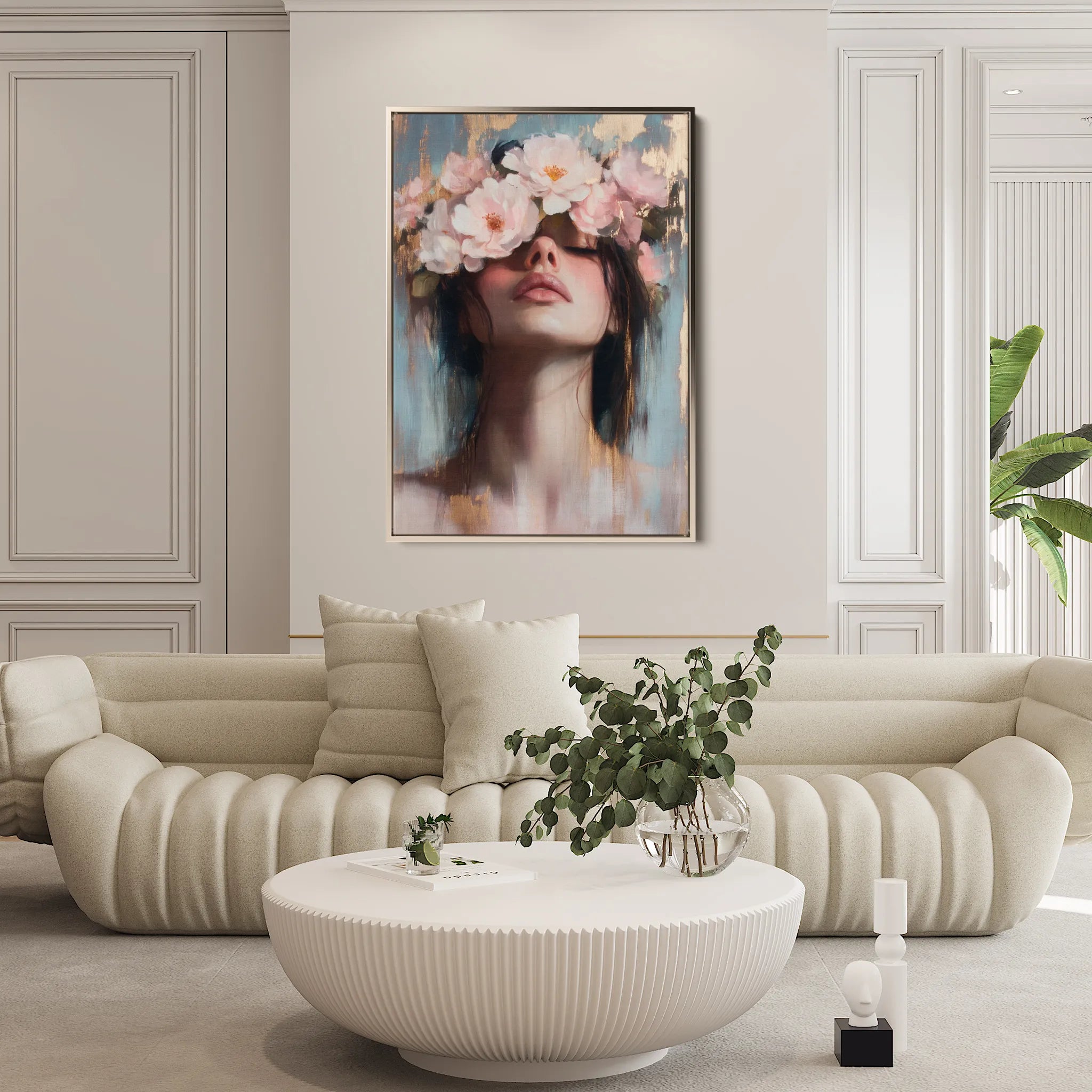 Portrait 185 Canvas Art 60 x 40 cm / Black