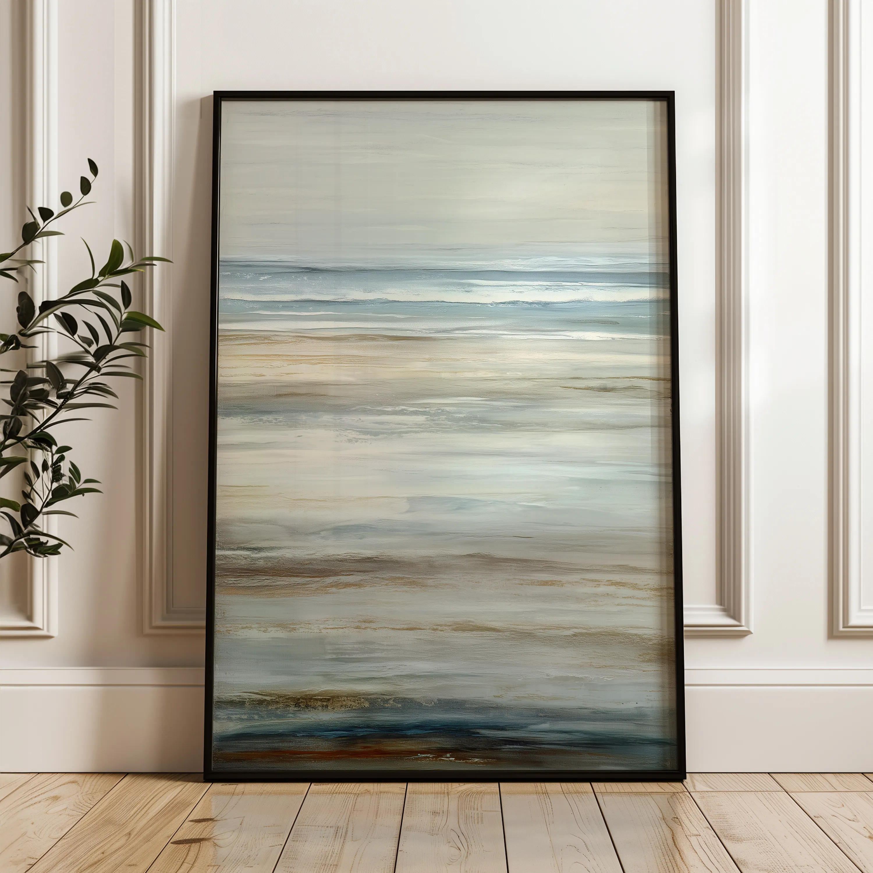 Abstract 1850 Canvas Art 60 x 40 cm / Black