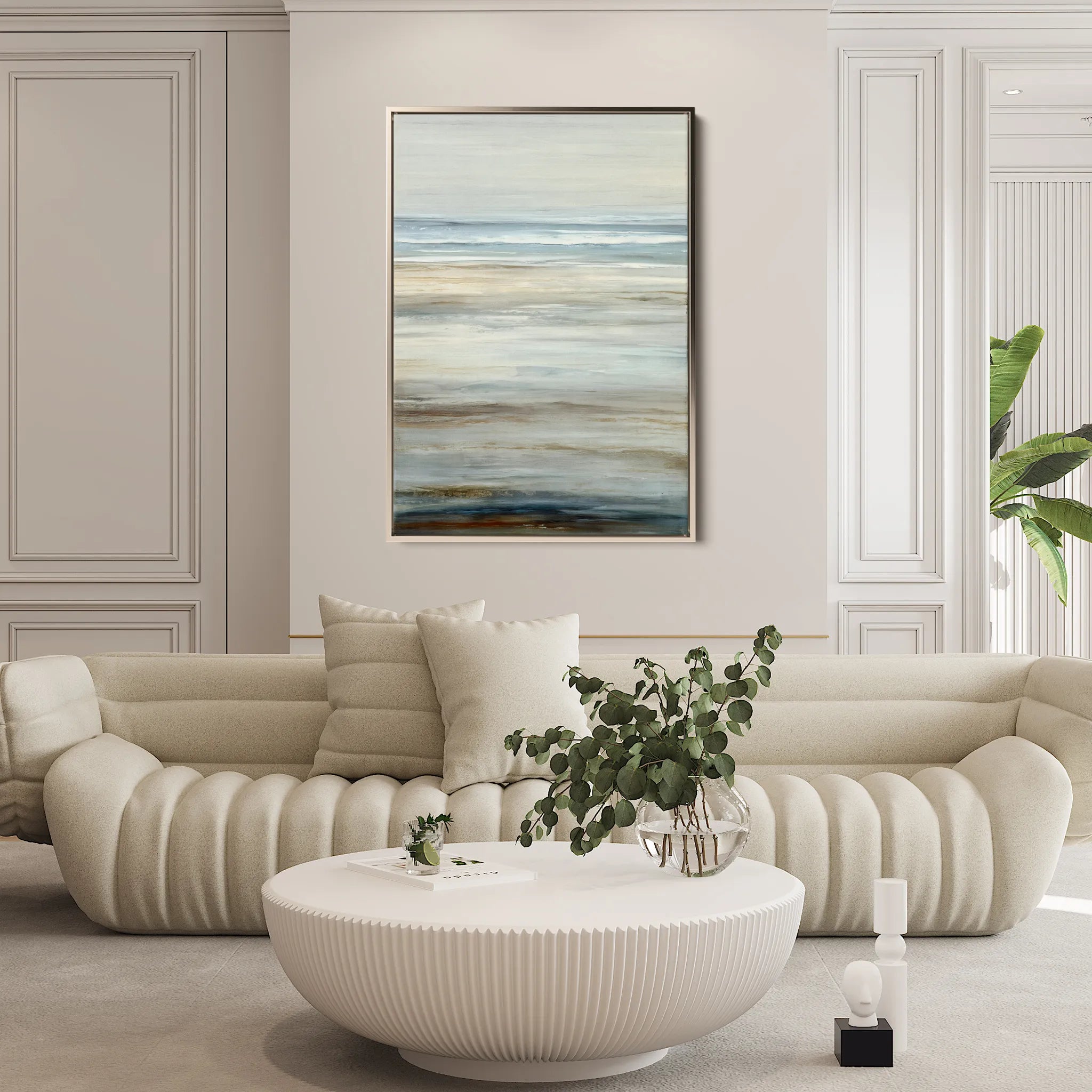 Abstract 1850 Canvas Art 60 x 40 cm / Black
