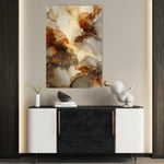 Abstract 1851 Canvas Art 60 x 40 cm / Black