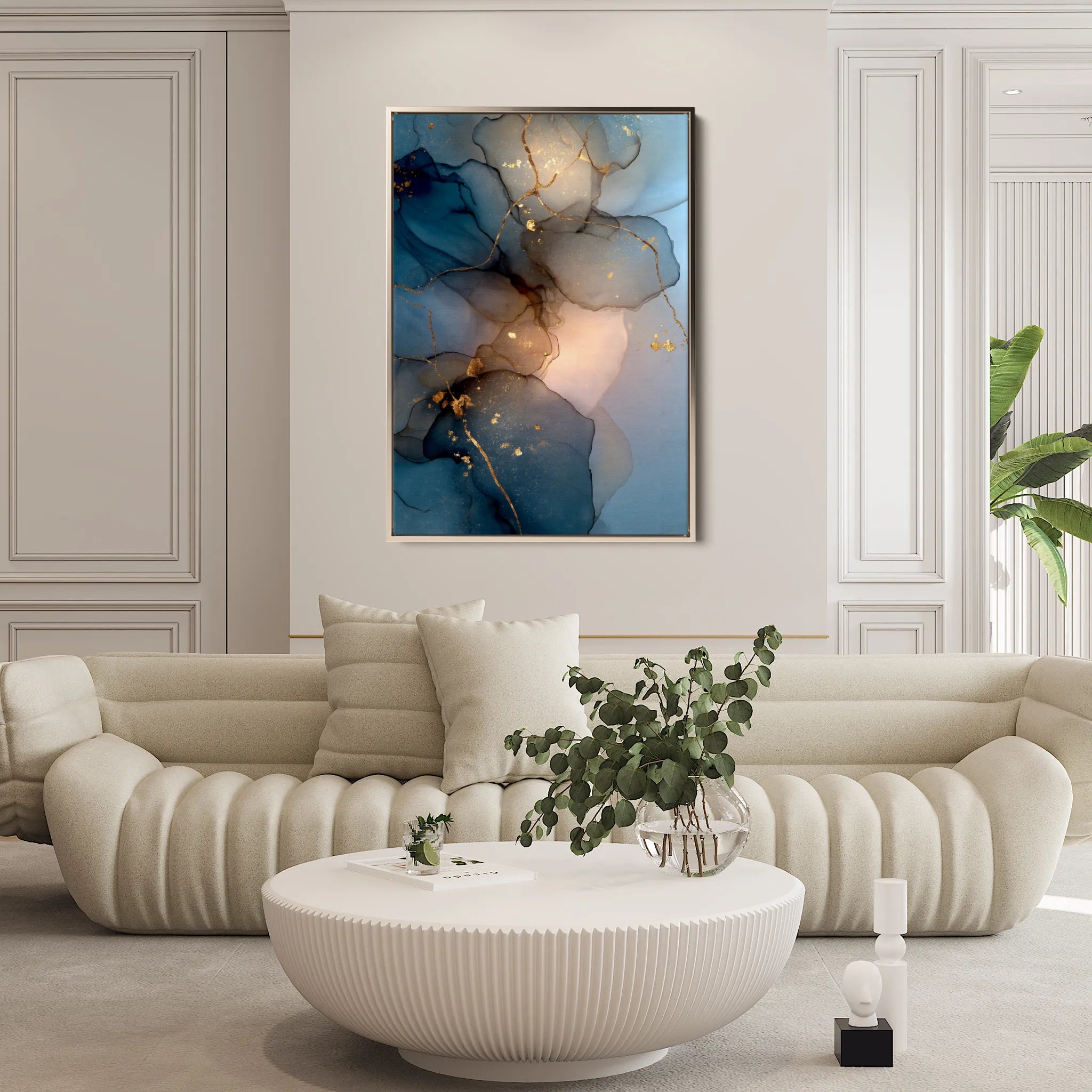 Abstract 1852 Canvas Art 60 x 40 cm / Black