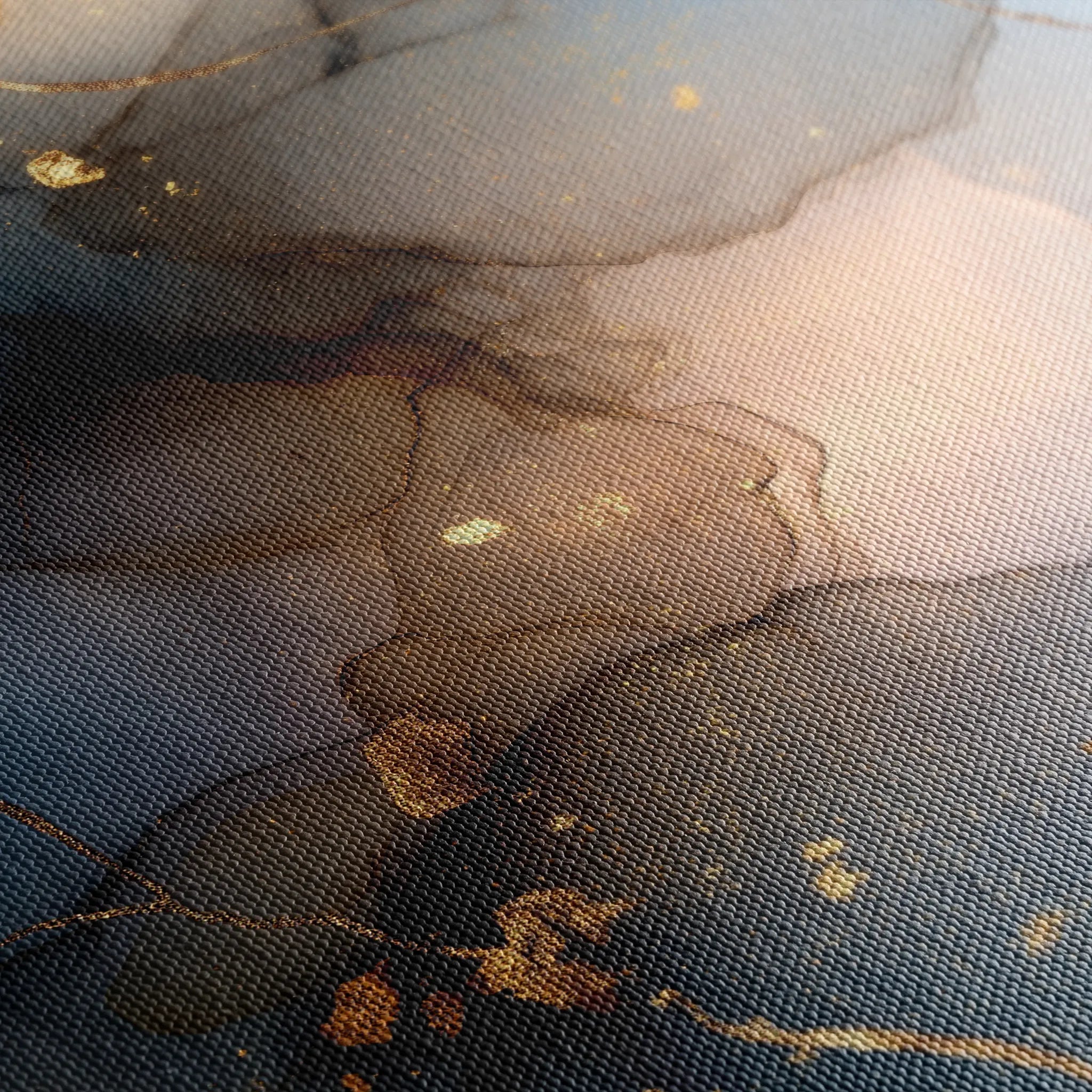 Abstract 1852 Canvas Art 60 x 40 cm / Black