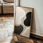 Abstract 1853 Canvas Art 60 x 40 cm / Black