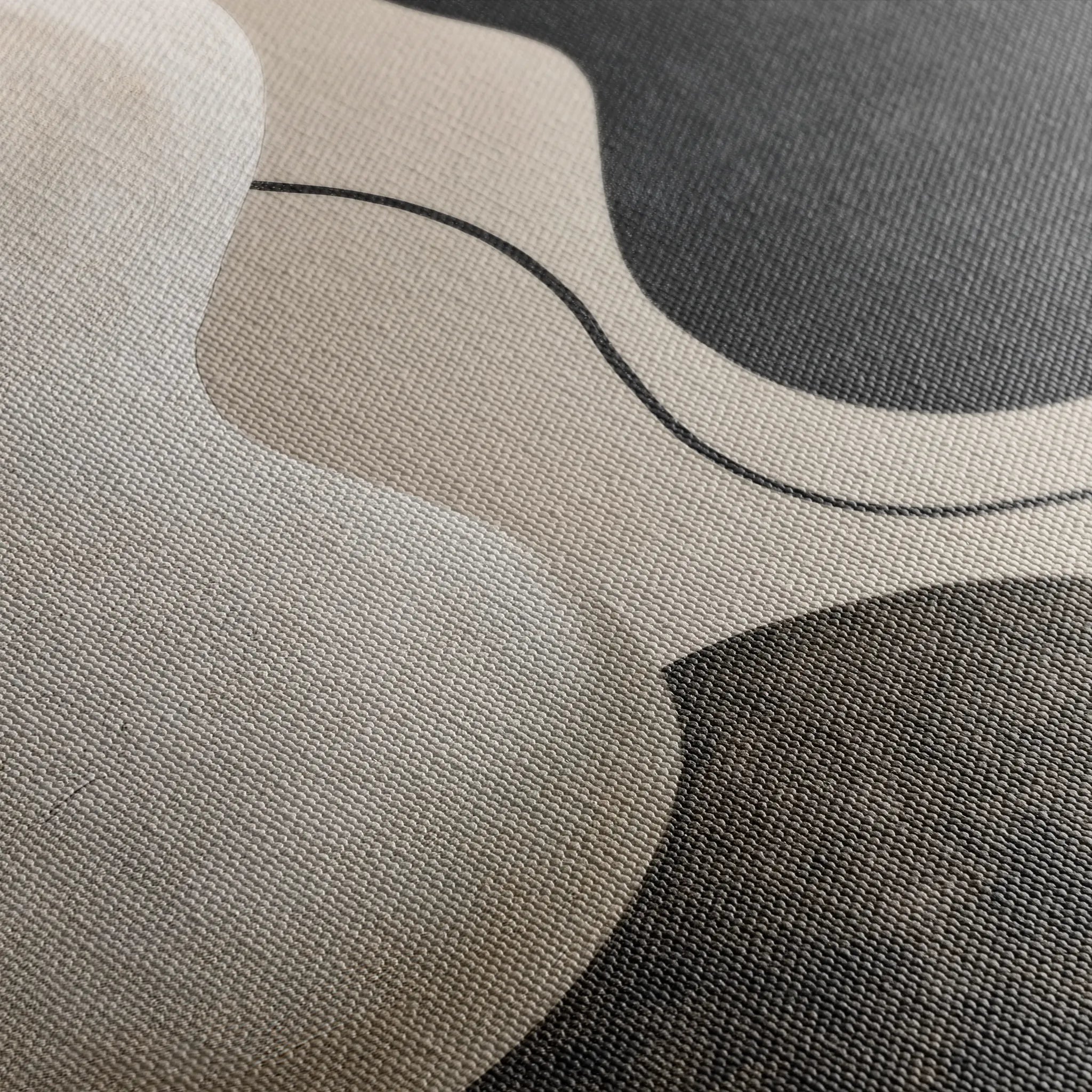 Abstract 1853 Canvas Art 60 x 40 cm / Black