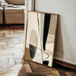 Abstract 1854 Canvas Art 60 x 40 cm / Black