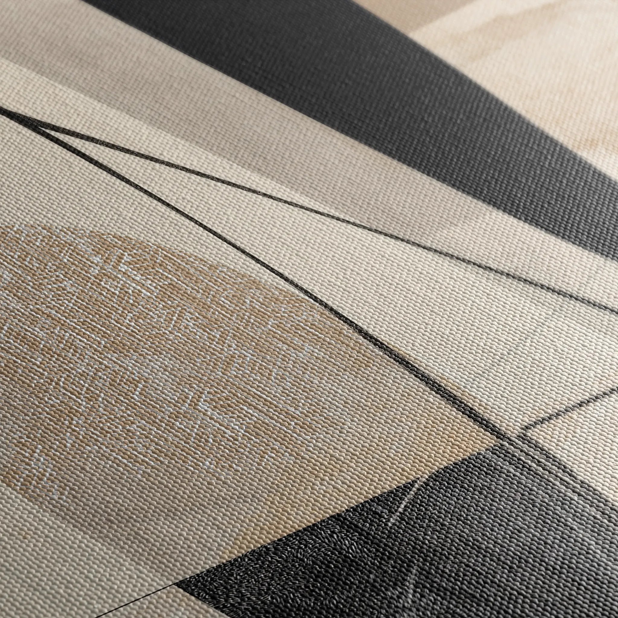 Abstract 1854 Canvas Art 60 x 40 cm / Black