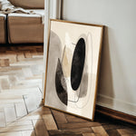 Abstract 1855 Canvas Art 60 x 40 cm / Black