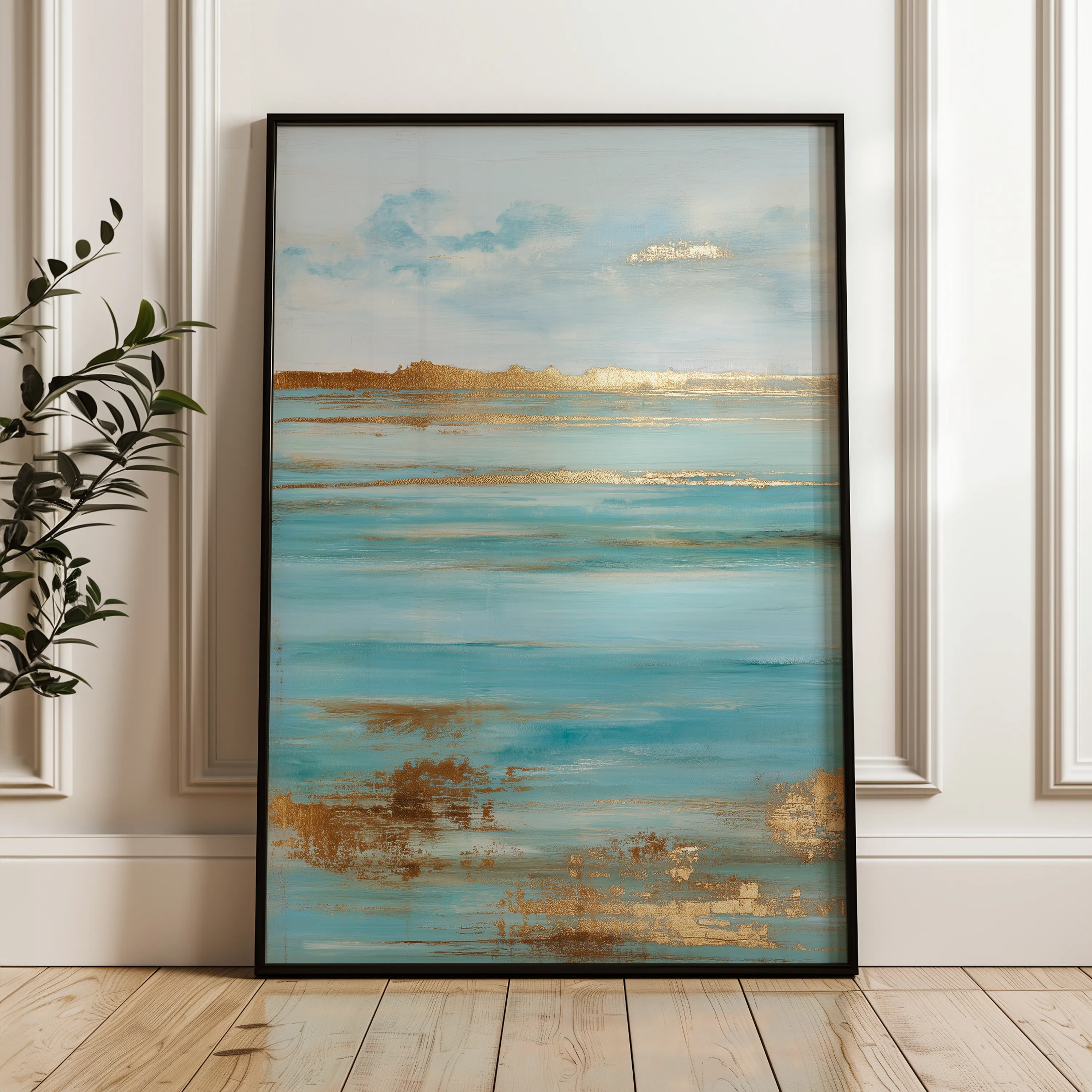 Abstract 1856 Canvas Art 60 x 40 cm / Black