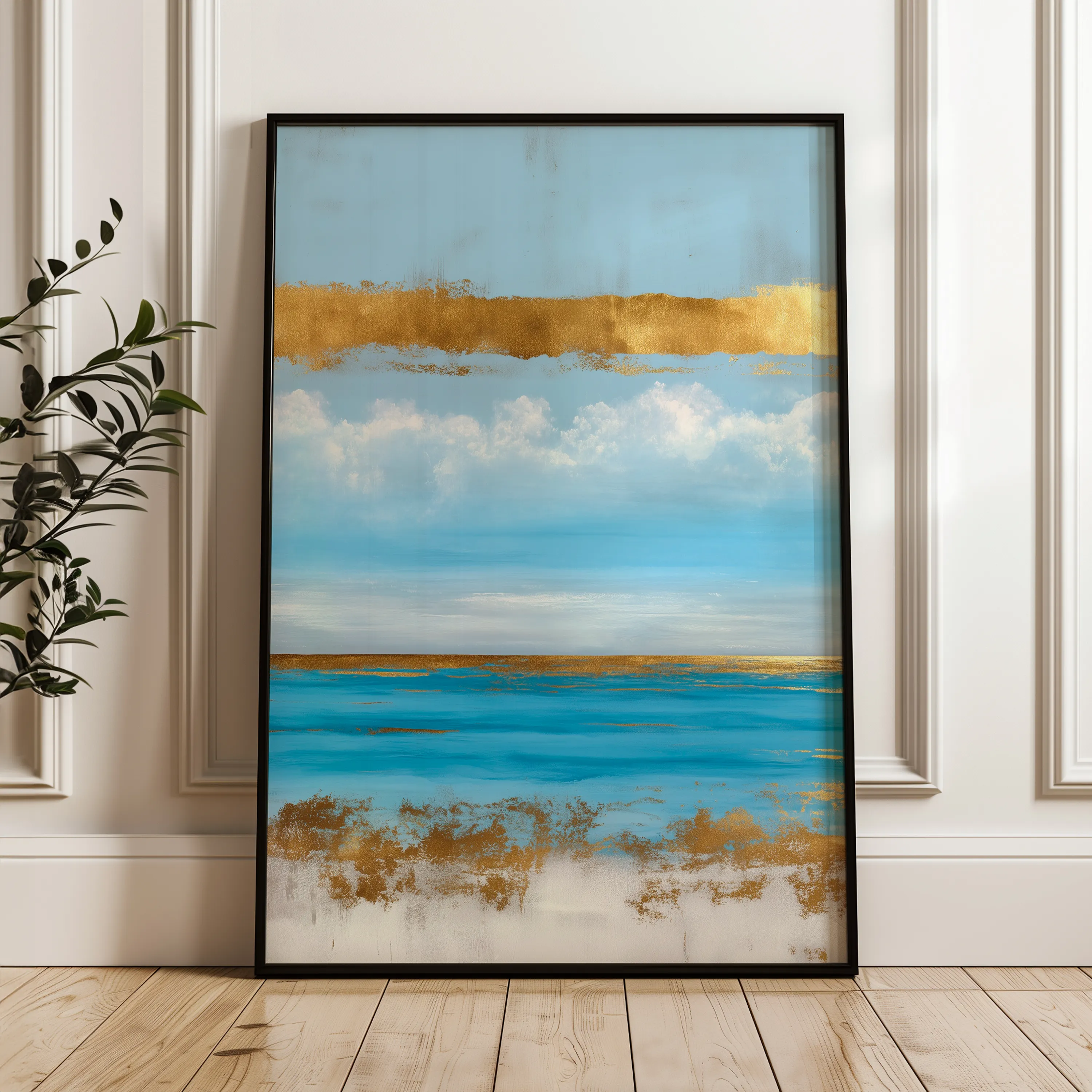 Abstract 1857 Canvas Art 60 x 40 cm / Black