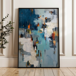 Abstract 1858 Canvas Art 60 x 40 cm / Black
