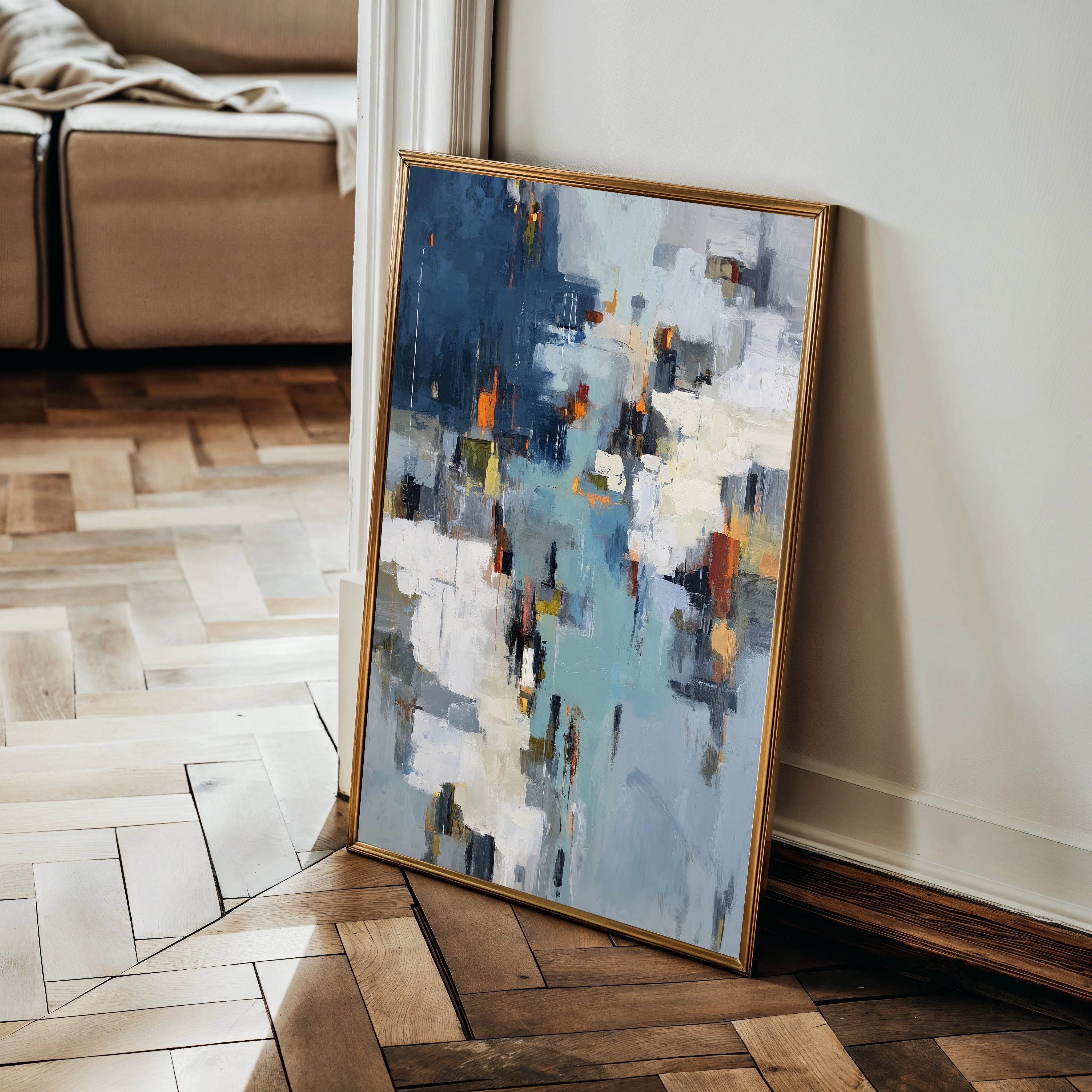 Abstract 1858 Canvas Art 60 x 40 cm / Black