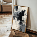 Abstract 1859 Canvas Art 60 x 40 cm / Black