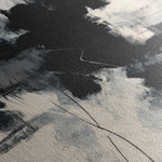 Abstract 1859 Canvas Art 60 x 40 cm / Black