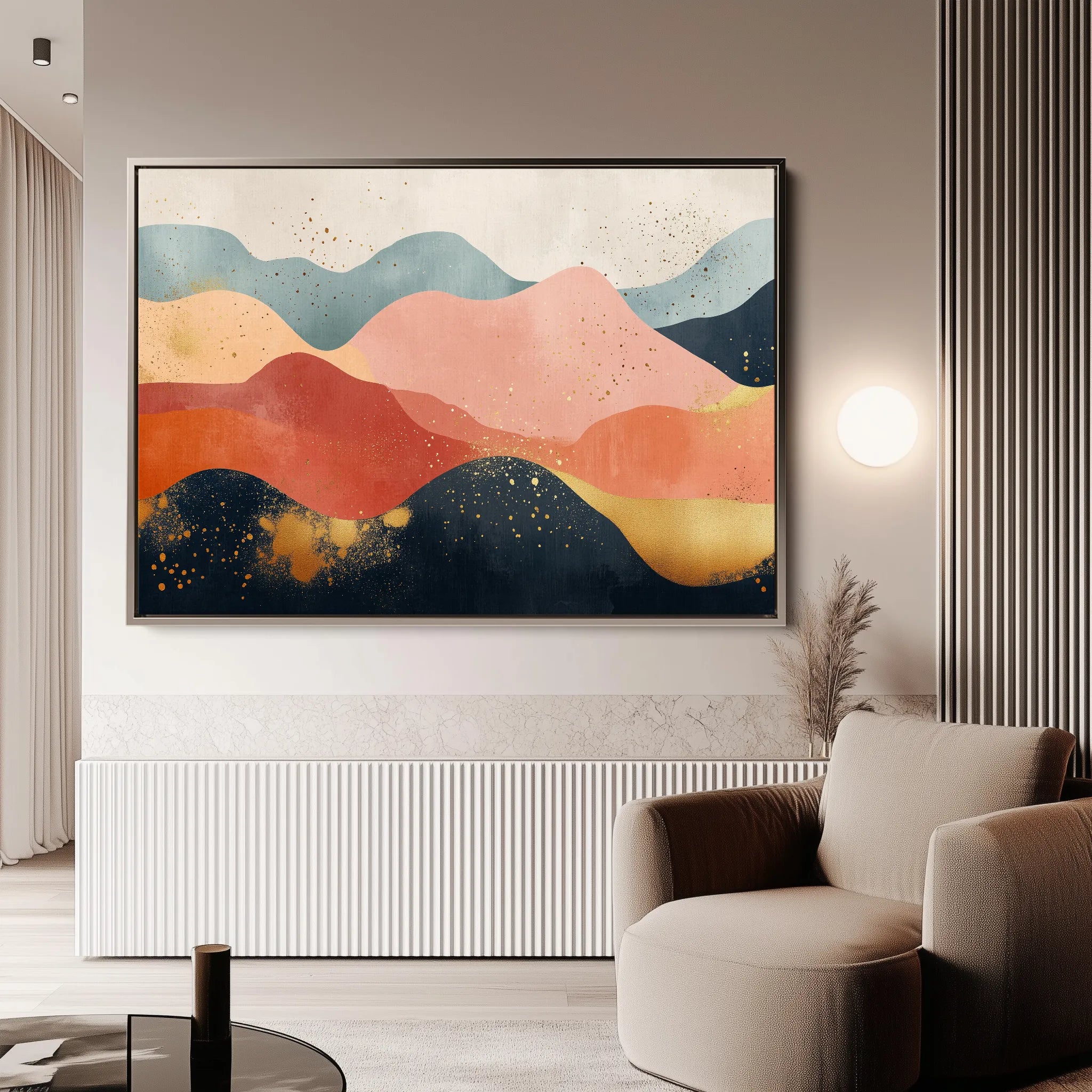 Boho 186 Canvas Art 60 x 40 cm / Black