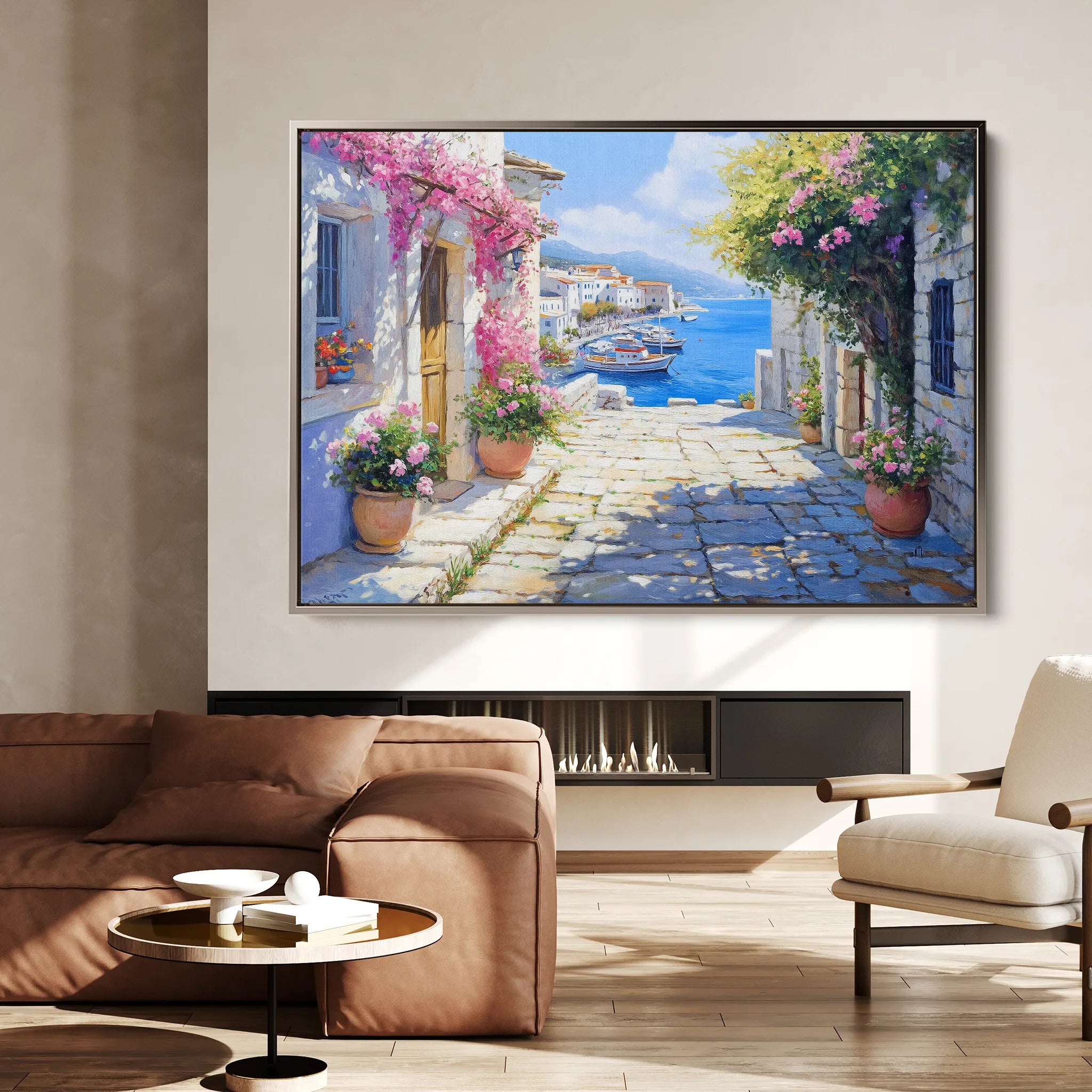 Landscape 186 Canvas Art 60 x 40 cm / Black