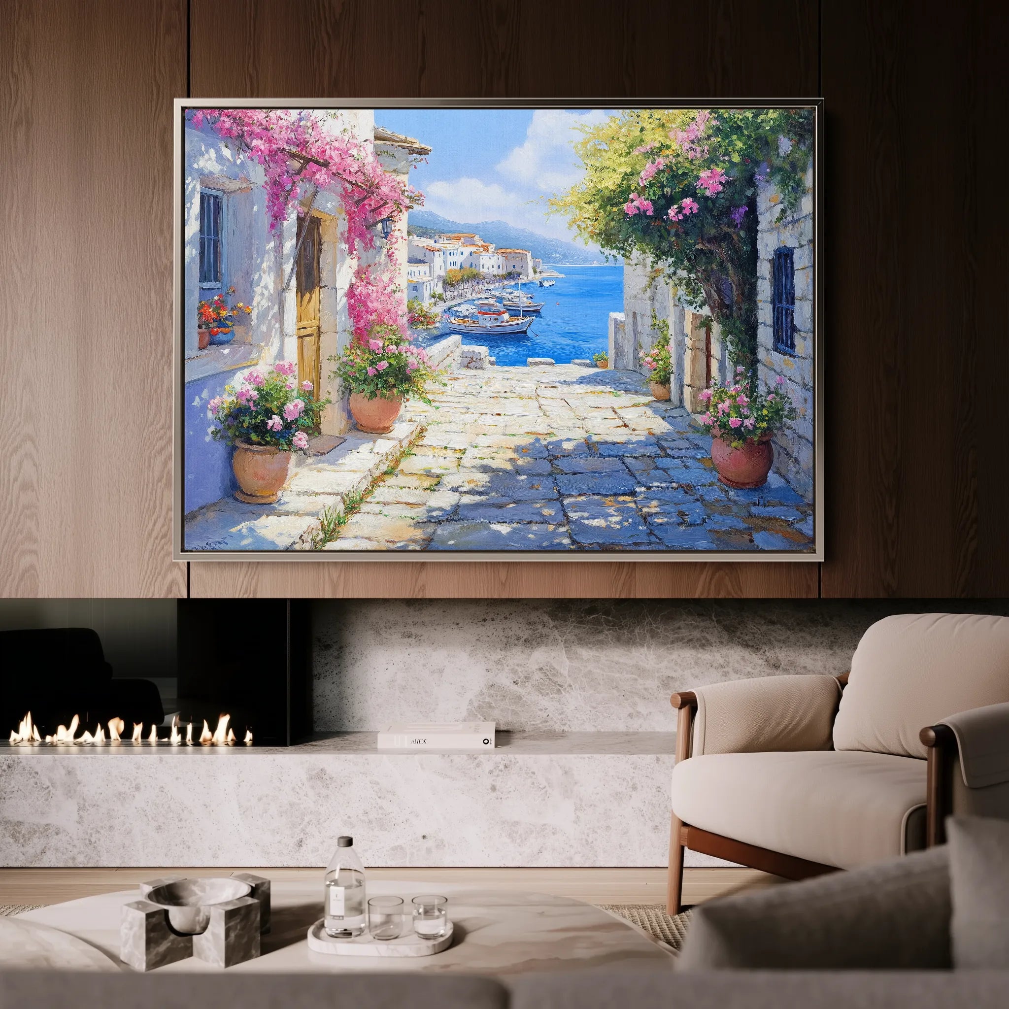 Landscape 186 Canvas Art 60 x 40 cm / Black