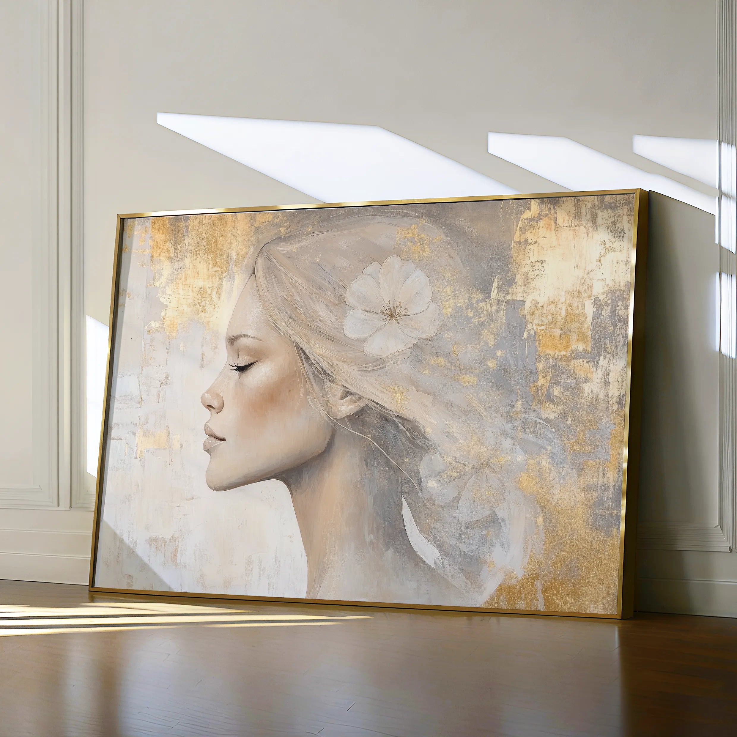 Portrait 186 Canvas Art 60 x 40 cm / Black