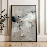 Abstract 1860 Canvas Art 60 x 40 cm / Black