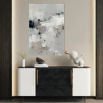 Abstract 1860 Canvas Art 60 x 40 cm / Black