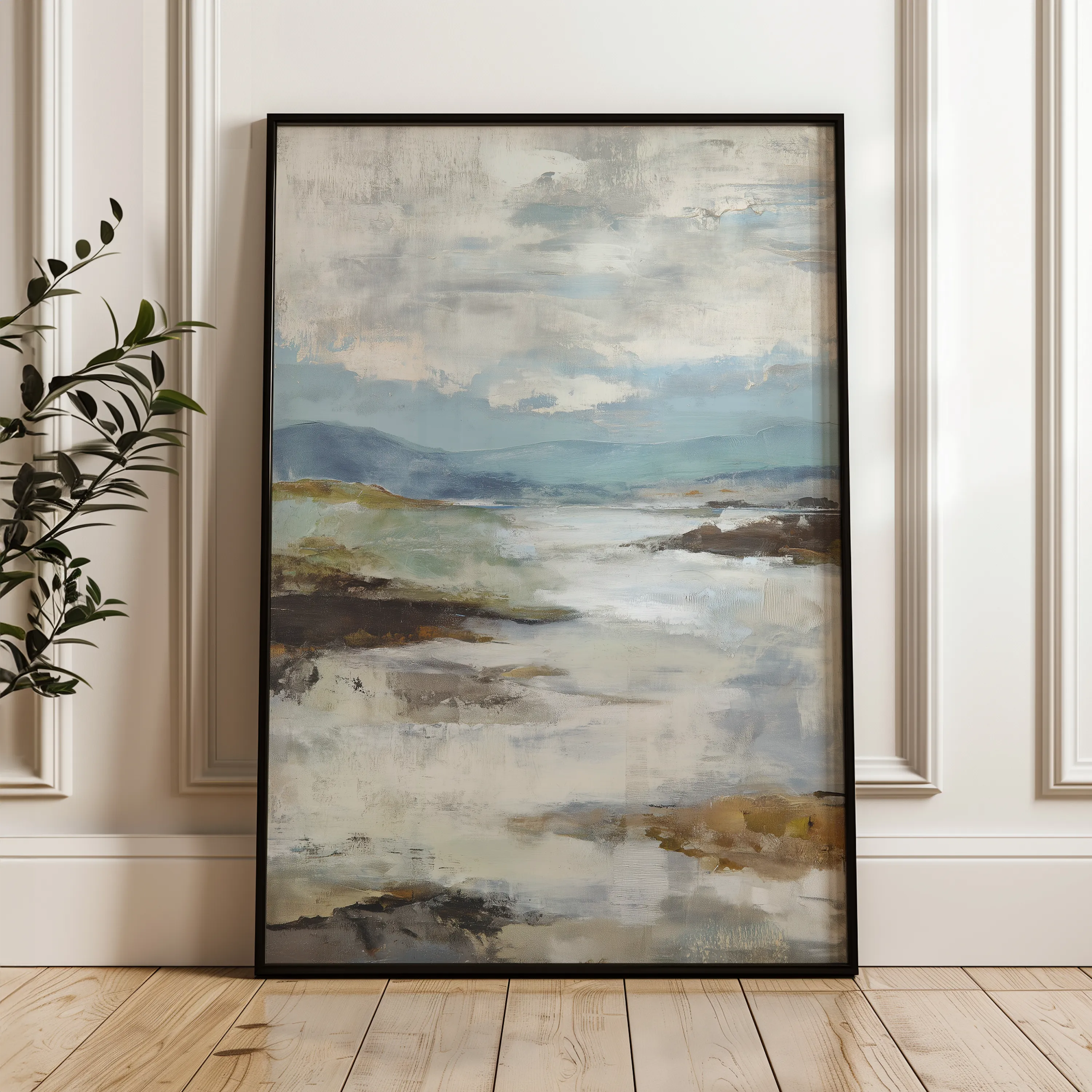 Abstract 1862 Canvas Art 60 x 40 cm / Black