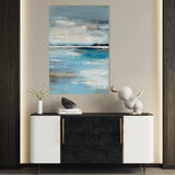 Abstract 1863 Canvas Art 60 x 40 cm / Black