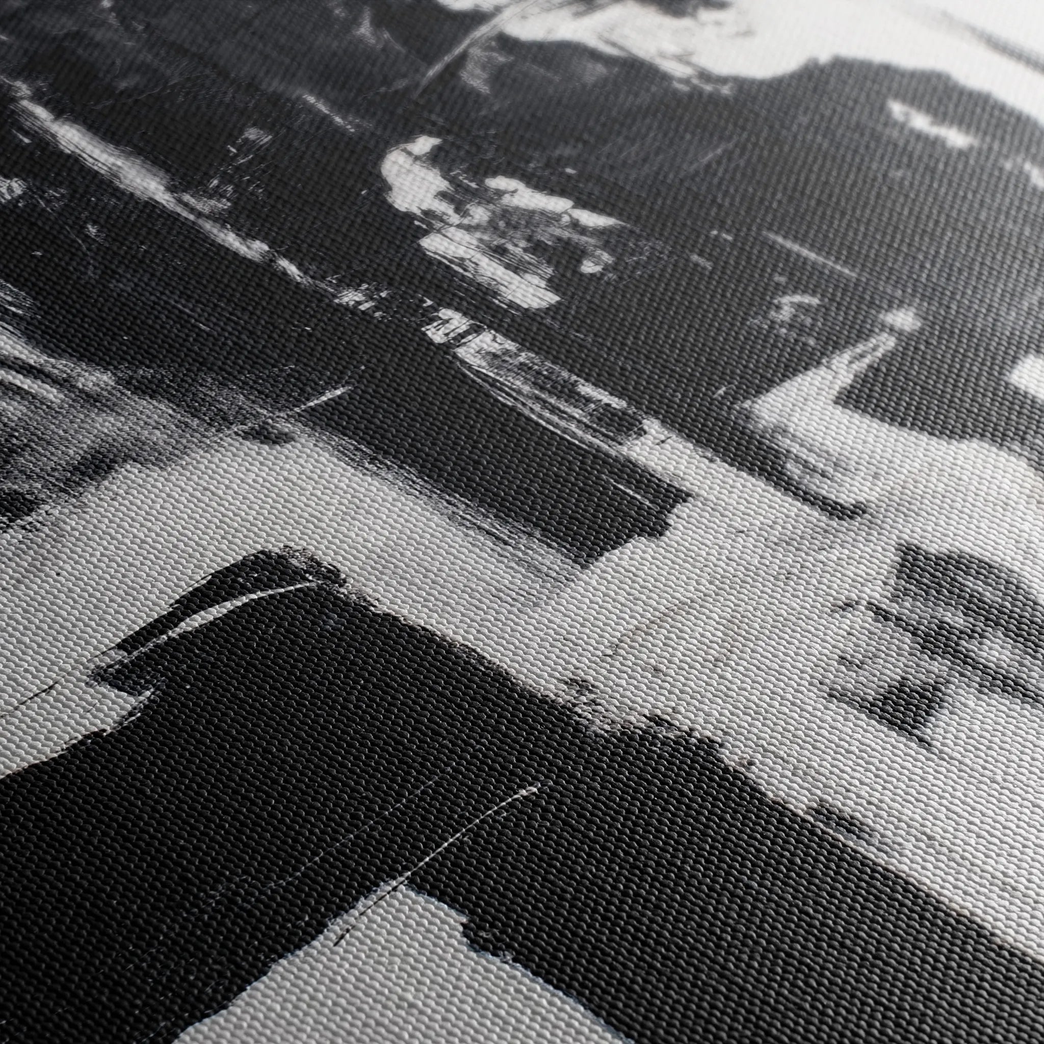 Abstract 1864 Canvas Art 60 x 40 cm / Black
