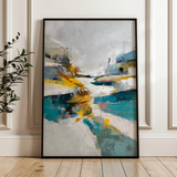 Abstract 1865 Canvas Art 60 x 40 cm / Black